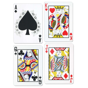 4 x Playing Cards Cutout Decorations - 44cm