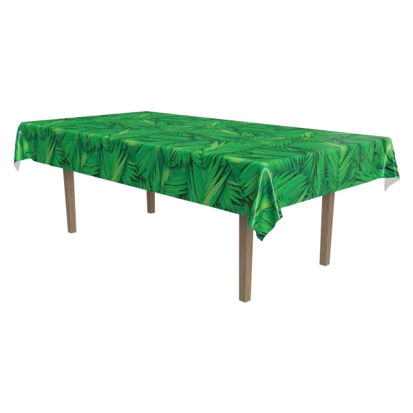 Tropical Palm Leaves Tablecloth - 2.7m x 1.4m