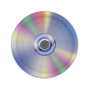 8 x 90's CD Disks Party Plates - 23cm
