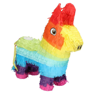 Rainbow Donkey Pinata - 39cm