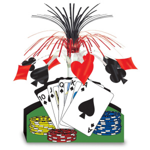 Playing Cards Casino Nights Table Decoration - 32.5cm