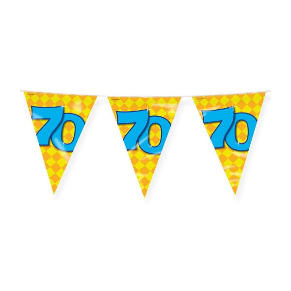 70th Birthday Colourful Party Bunting - 10m