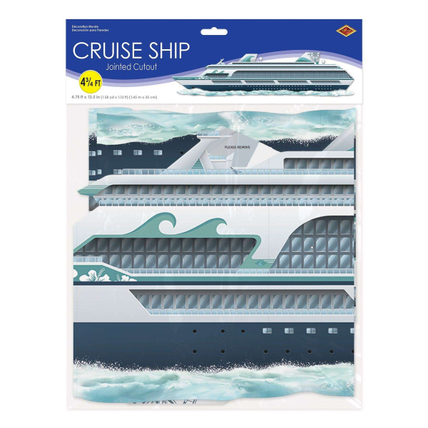 Jointed Cruise Ship Cutout Decoration - 1.4m x 34cm