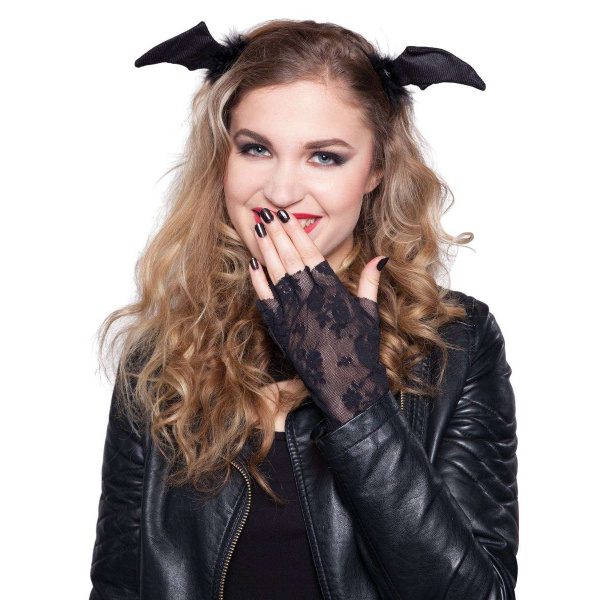 Black Bat Wings Headband