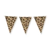 Leopard Print Triangle Foil Party Bunting - 10m