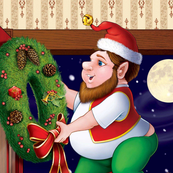 Christmas Elves Festive Door Cover - 1.5m x 75cm