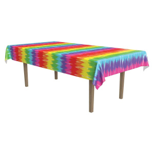 60's Hippie Tie-Dyed Tablecloth - 2.7m x 1.4m