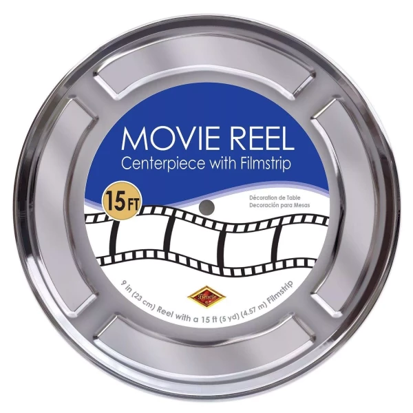 Movie Reel with Filmstrip Table Decoration - 22.5cm