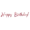 Rose Gold Metallic Foil "Happy Birthday" Letter Banner - 1.5m x 23cm