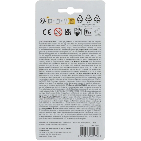Fake Blood Tube - 28ml
