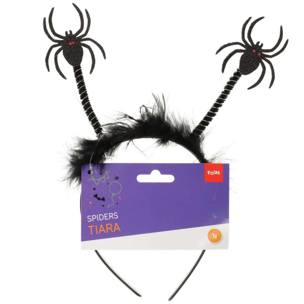 Creepy Spiders Halloween Headband Boppers with Fur
