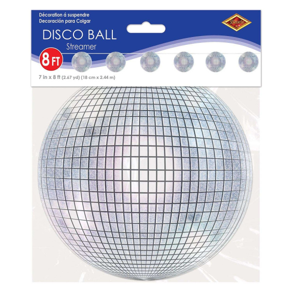 1970's Disco Ball Banner - 2.4m x 18cm