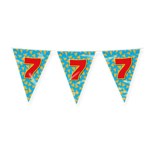 7th Birthday Colourful Party Bunting - 10m