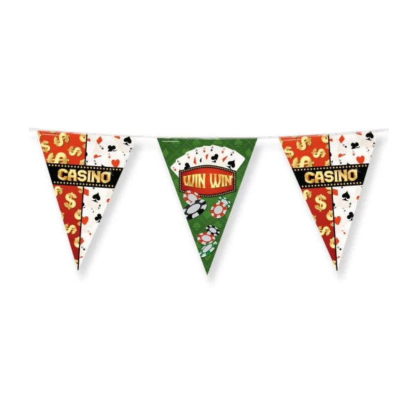 Casino Nights Foil Party Bunting - 10m