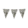 Zebra Print Triangle Foil Party Bunting - 10m