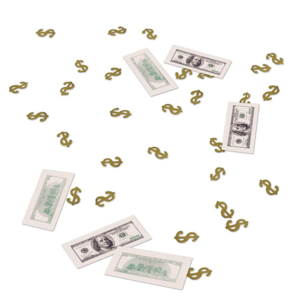 14g x Dollar Signs & Dollar Bill Table Confetti