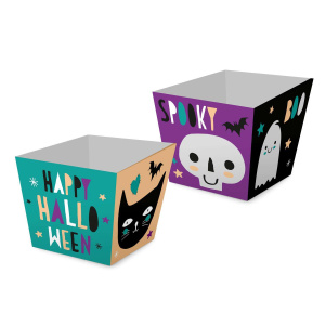 8 x Happy Halloween Treat Cups - 8.5cm x 8.5cm