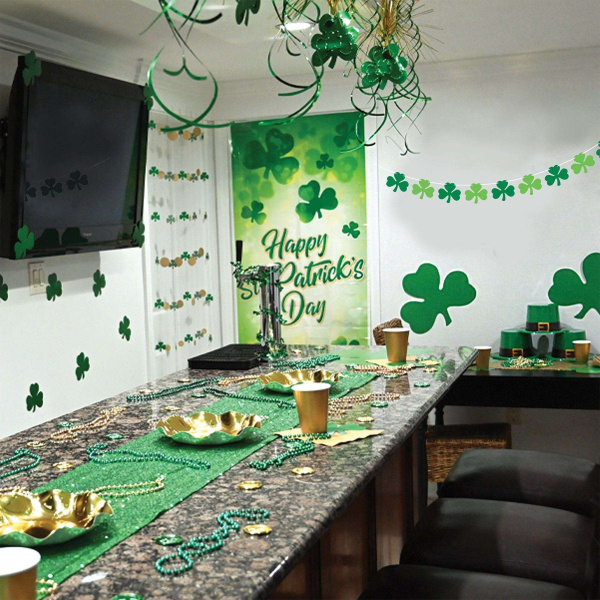 St Patrick's Day Shamrock Banner - 2.1m x 15cm