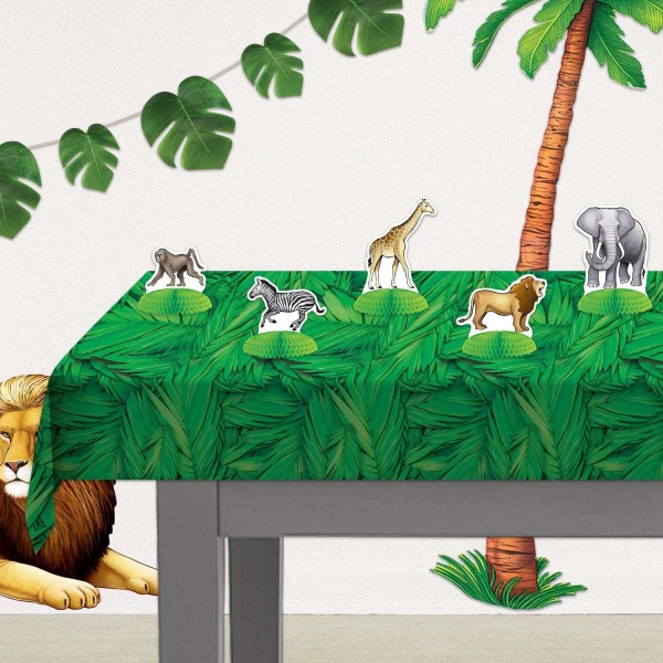 Tropical Palm Leaves Tablecloth - 2.7m x 1.4m