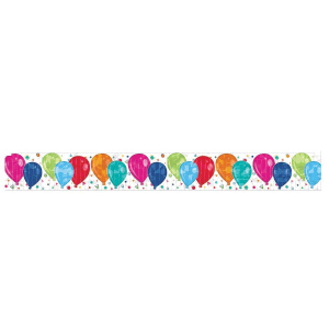 Metallic Birthday Balloons Foil Fringe Banner - 1.5m x 19cm