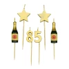 85th Birthday Candles Champagne & Stars