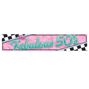 The Fabulous 50's Banner - 1.5m x 30cm
