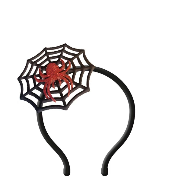 Glitter Spiderweb Halloween Headband