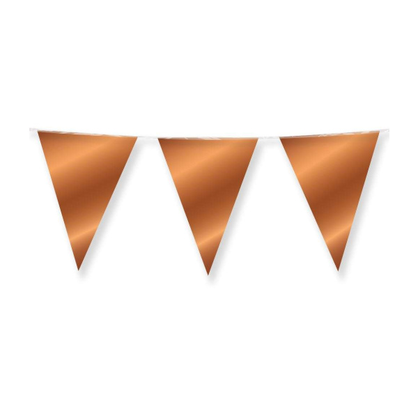 Bronze Metallic Foil Party Bunting - 10m