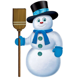 Jointed Christmas Snowman Cutout Decoration - 89cm