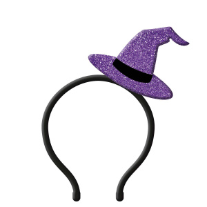 Glitter Witch's Hat Halloween Headband