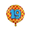 19th Birthday Colourful Patterns Foil Balloon - 46cm