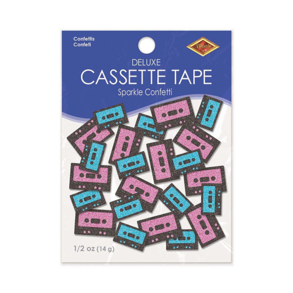 14g x Cassette Tape Glitter Table Confetti - 3.8cm - 5.1cm