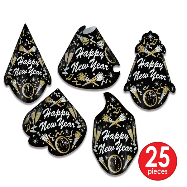 125 pc New Year Tymes Happy New Year Party For 50 Set