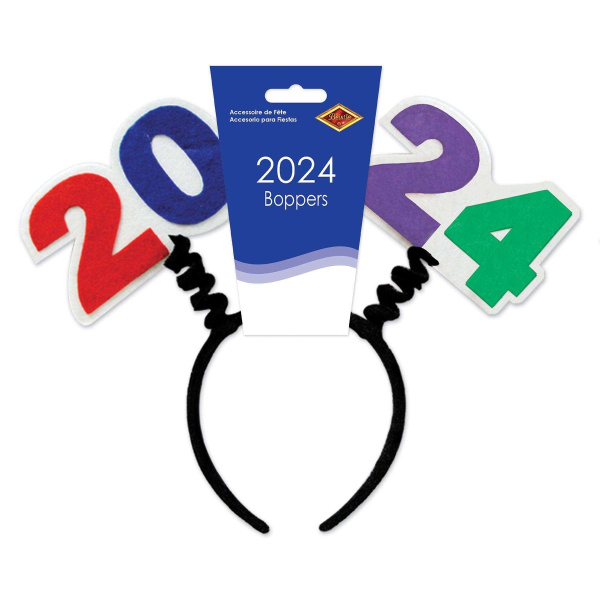 New Year 2024 Headband Boppers