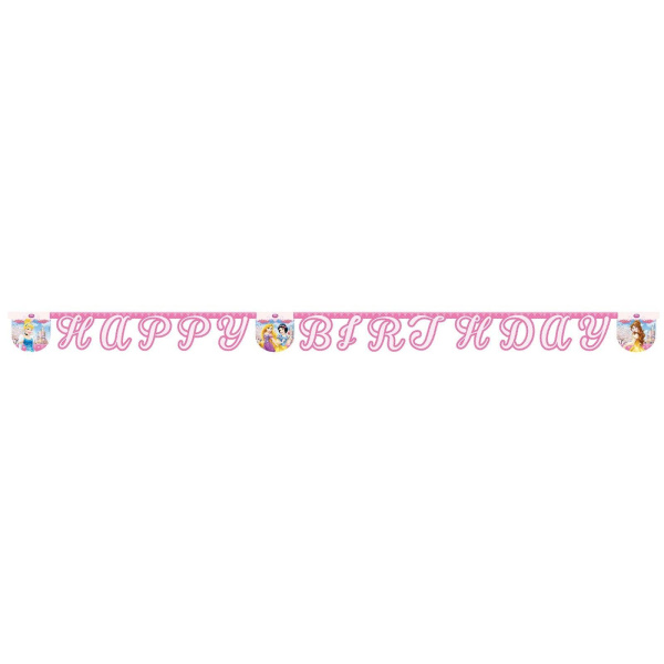 Disney Princess "Happy Birthday" Letter Banner - 1.8m