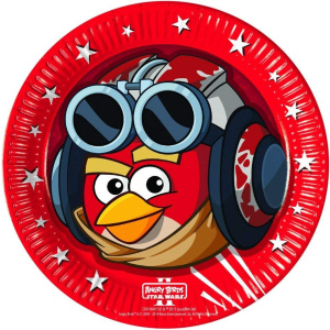 8 x Angry Birds Star Wars Party Plates - 23cm