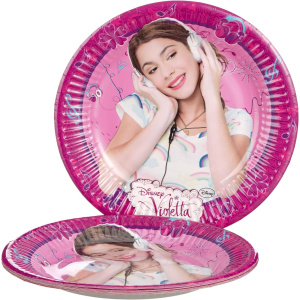 8 x Disney Violetta Music Party Plates - 23cm