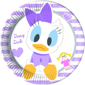8 x Disney Daisy Duck Baby Party Plates - 23cm