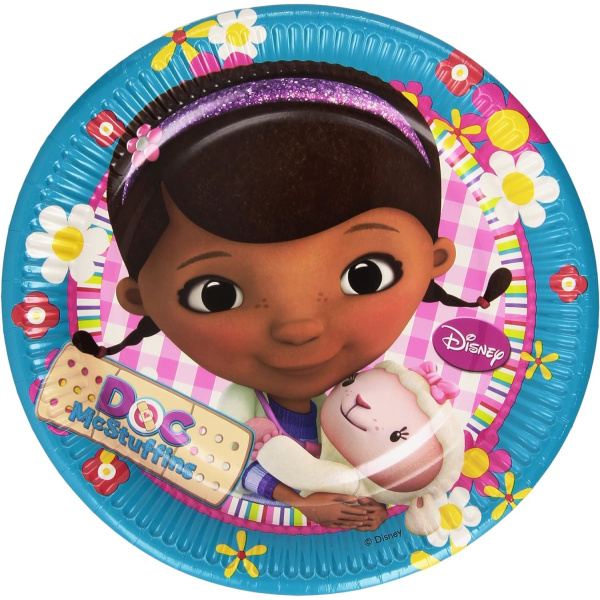 8 x Disney Doc McStuffins Party Plates - 23cm