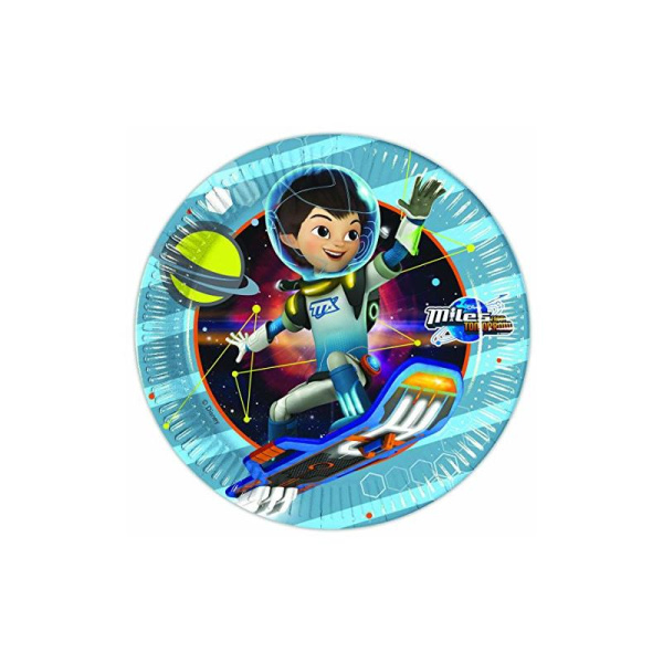 8 x Disney Miles From Tomorrowland Party Plates - 23cm