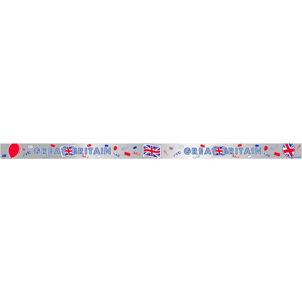 Great Britain Foil Party Barrier Tape - 15m