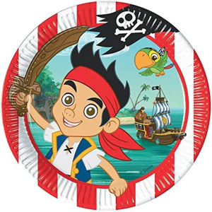 8 x Disney Jake And The Neverland Pirates Party Plates - 23cm