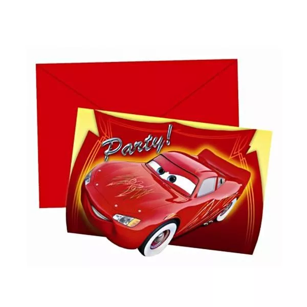 6 x Disney Cars Party Invitations Disney Party Decorations