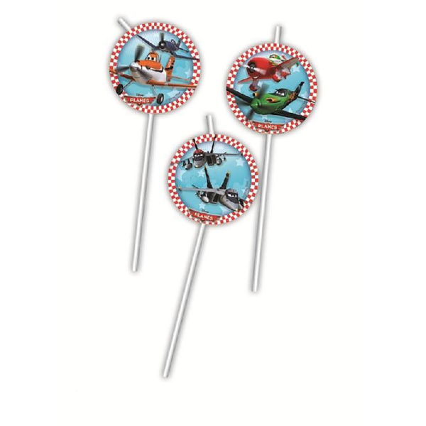 6 x Disney Planes Party Straws