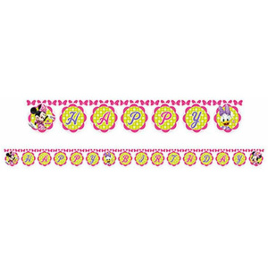 Disney Minnie Mouse Bow-Tique "Happy Birthday" Banner - 2.6m