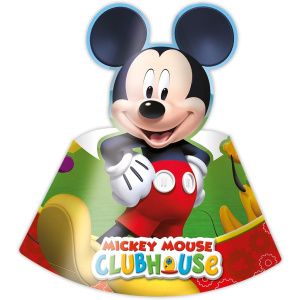 6 x Disney Mickey Mouse Clubhouse Party Hats