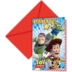 6 x Toy Story Party Invitations