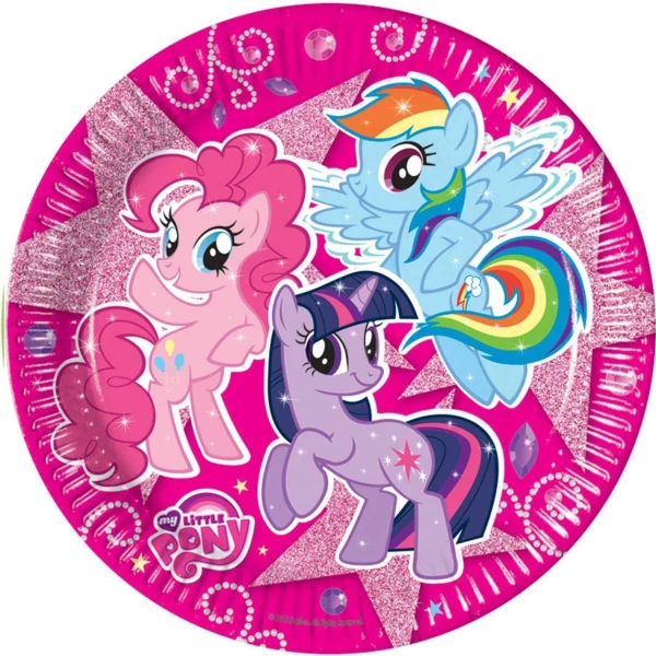 8 x Hasbro My Little Pony Sparkle Party Plates - 23cm