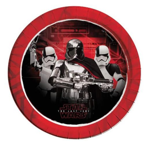8 x Star Wars The Last Jedi Party Plates - 23cm