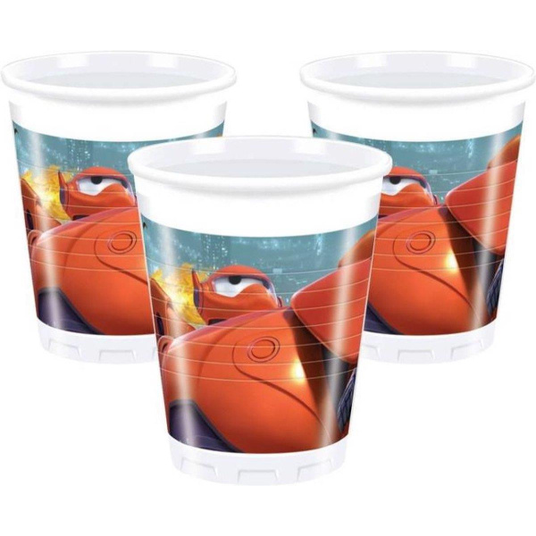 8 x Disney Big Hero 6 Party Cups - 200ml